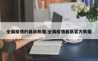 全国疫情的最新数据:全国疫情最新官方数据