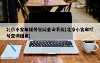 北京小客车摇号官网查询系统(北京小客车摇号查询结果)