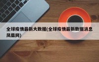 全球疫情最新大数据(全球疫情最新数据消息凤凰网)