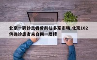 北京一确诊患者曾前往多家市场,北京102例确诊患者来自同一层楼